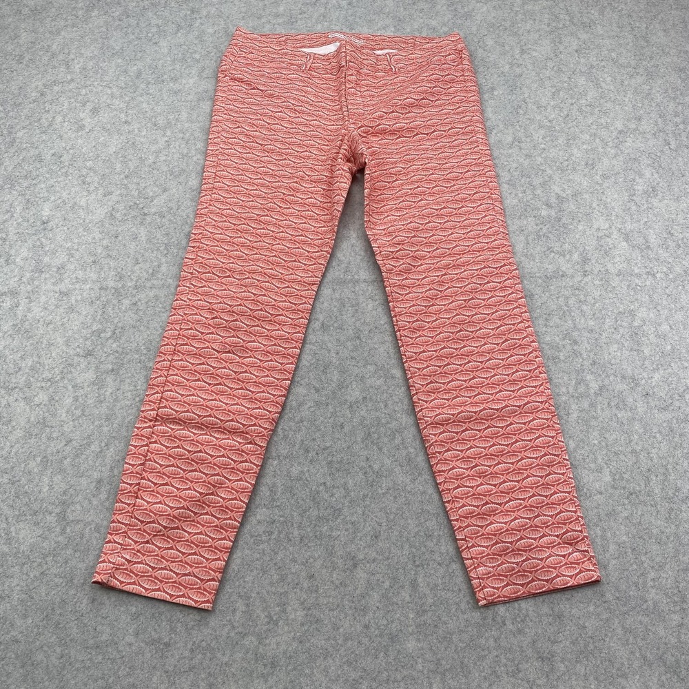 Old Navy Pants Womens 8 (31x27) Pink Pixie Ankle Skinny Floral Stretch Twill